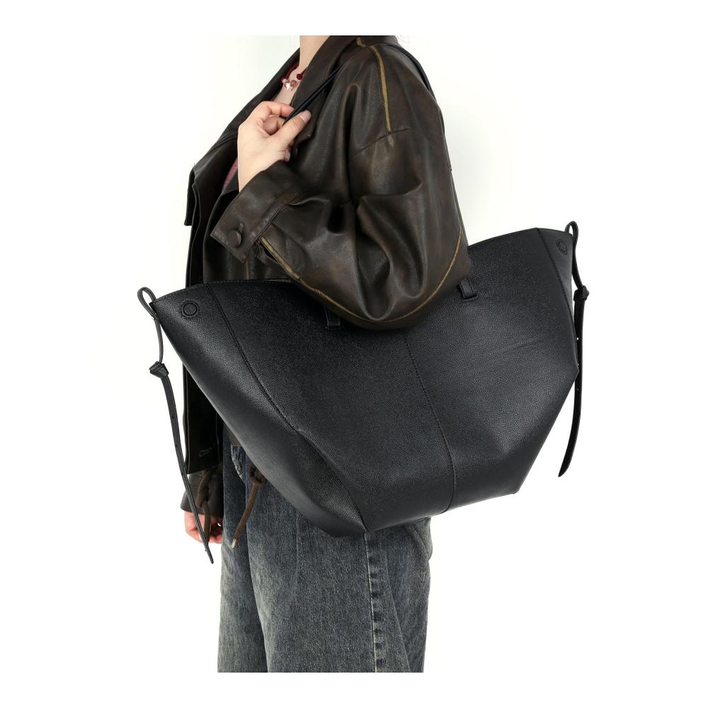 Französischer Stil Damen Henkeltasche aus Leder mit Kleiner Geldbörse - Vintage Tote Tasche Einkaufstasche Handtasche mit großer Kapazität