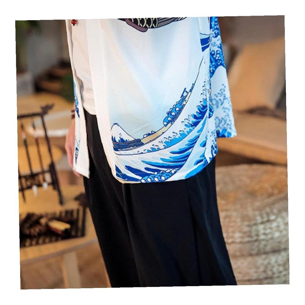 Bademantel SunShield Samurai Kimono - Japanisches Anime Strand Shirt - 2021 Sommer Cardigan für Männer und Frauen