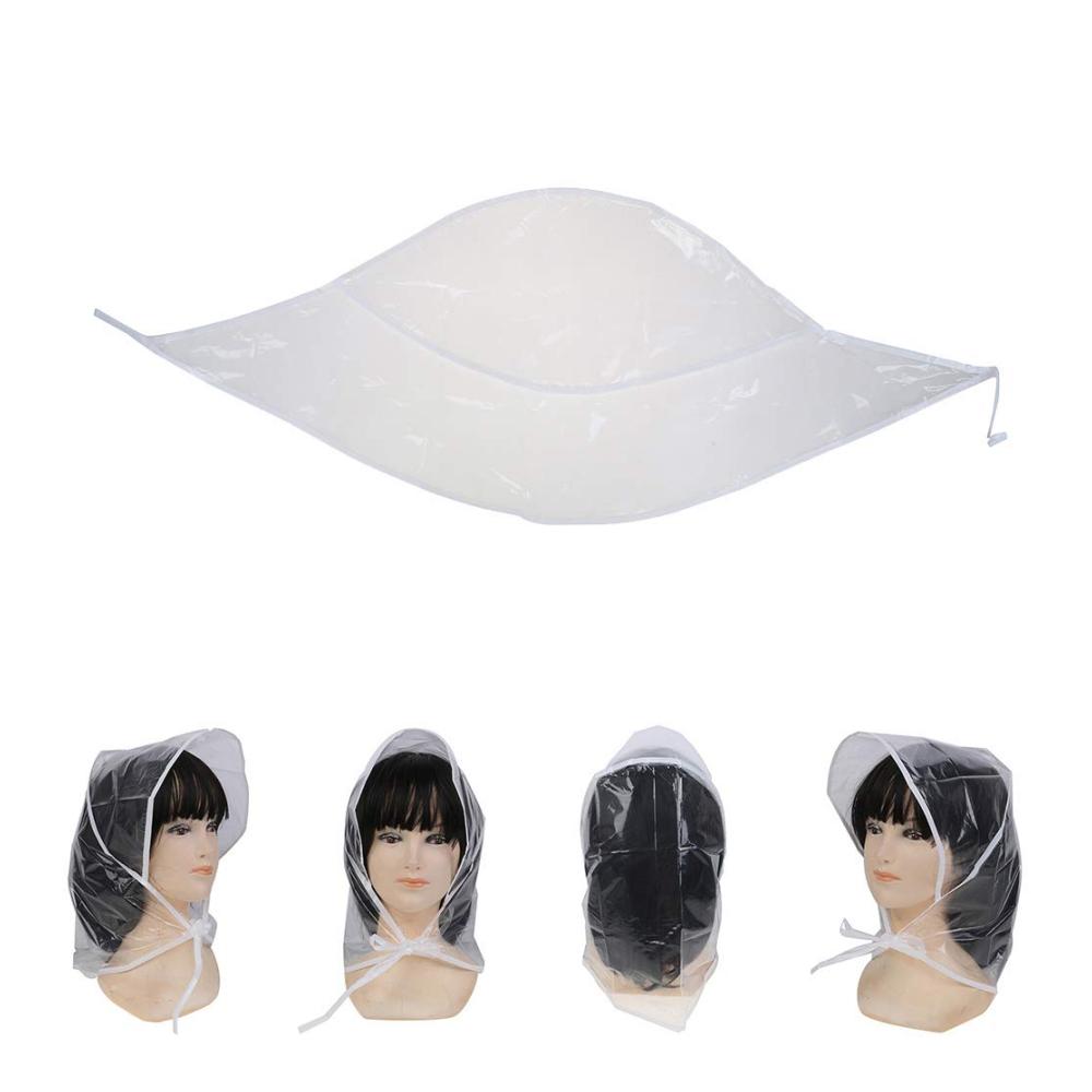 Transparente Regenhüte für Damen - 12er Pack Kunststoff Melonen IYSHOUGONG