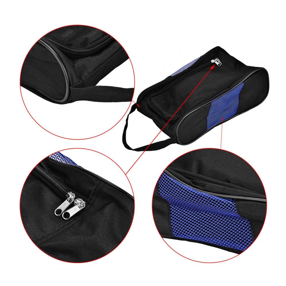 Golfschuh Tasche mit Belüftung – Tragbare Atmungsaktive Aufbewahrungstasche für Sportschuhe (2 Farben