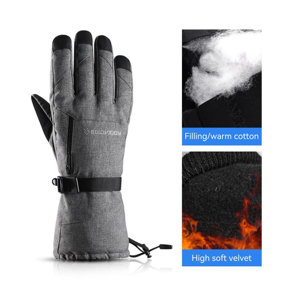 Thermo-Touch Winterhandschuhe Wasserdichte Skihandschuhe für Herren und Damen - Perfekt für Skifahren Motorradfahren Wandern und mehr