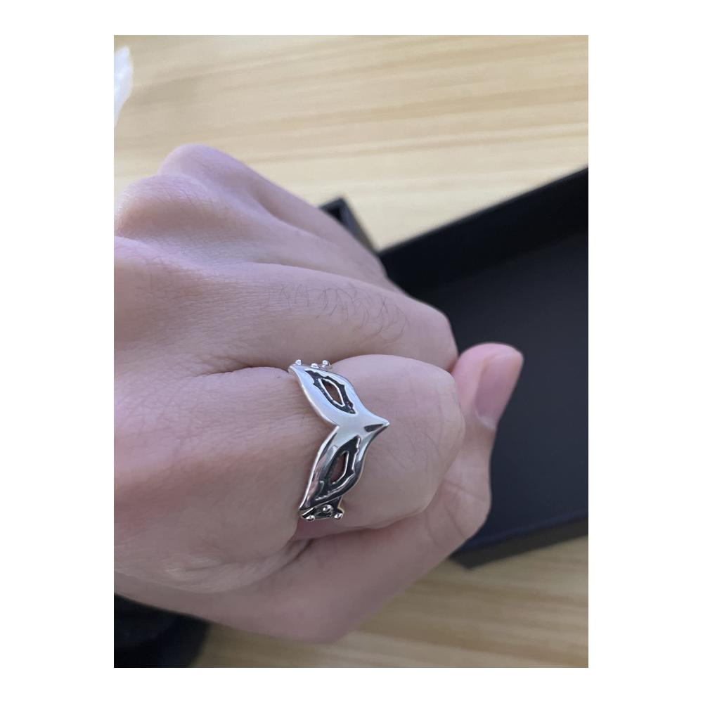 Anime Persona 5 Joker Ring - Verstellbarer S925 Sterling Silber Cosplay Ring (58mm) für Damen und Herren