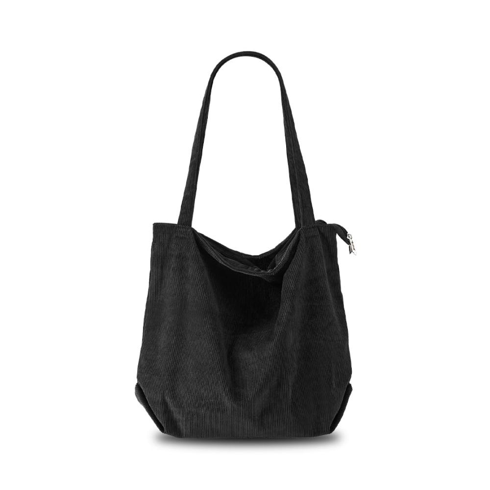 Cord-Tasche aus Rippstoff für Damen – Modische Canvas-Schultertasche mit großer Kapazität süße Geldbörse für Mädchen