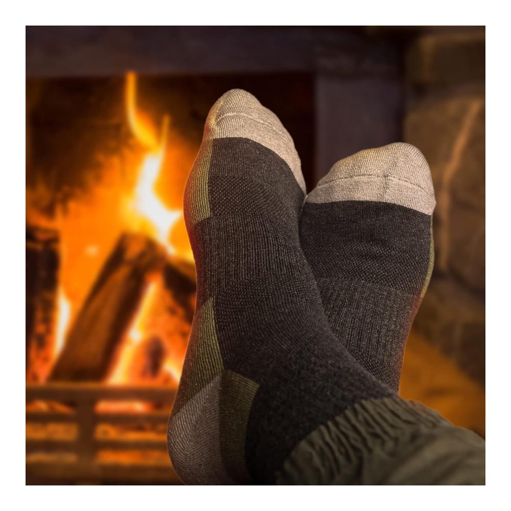 3 Paar Merino-Woll-Wandersocken für Herren & Damen - Thermosocken für Outdoor-Sport