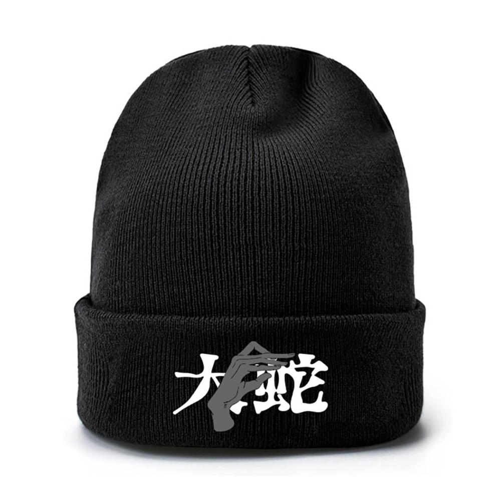 Jujutsu Kaisen Winter Strickmütze Unisex | Thermo Beanie für Herren und Frauen | Winddichte Outdoor Sport Ski Mütze | Gestrickte Wintermütze mit Stil