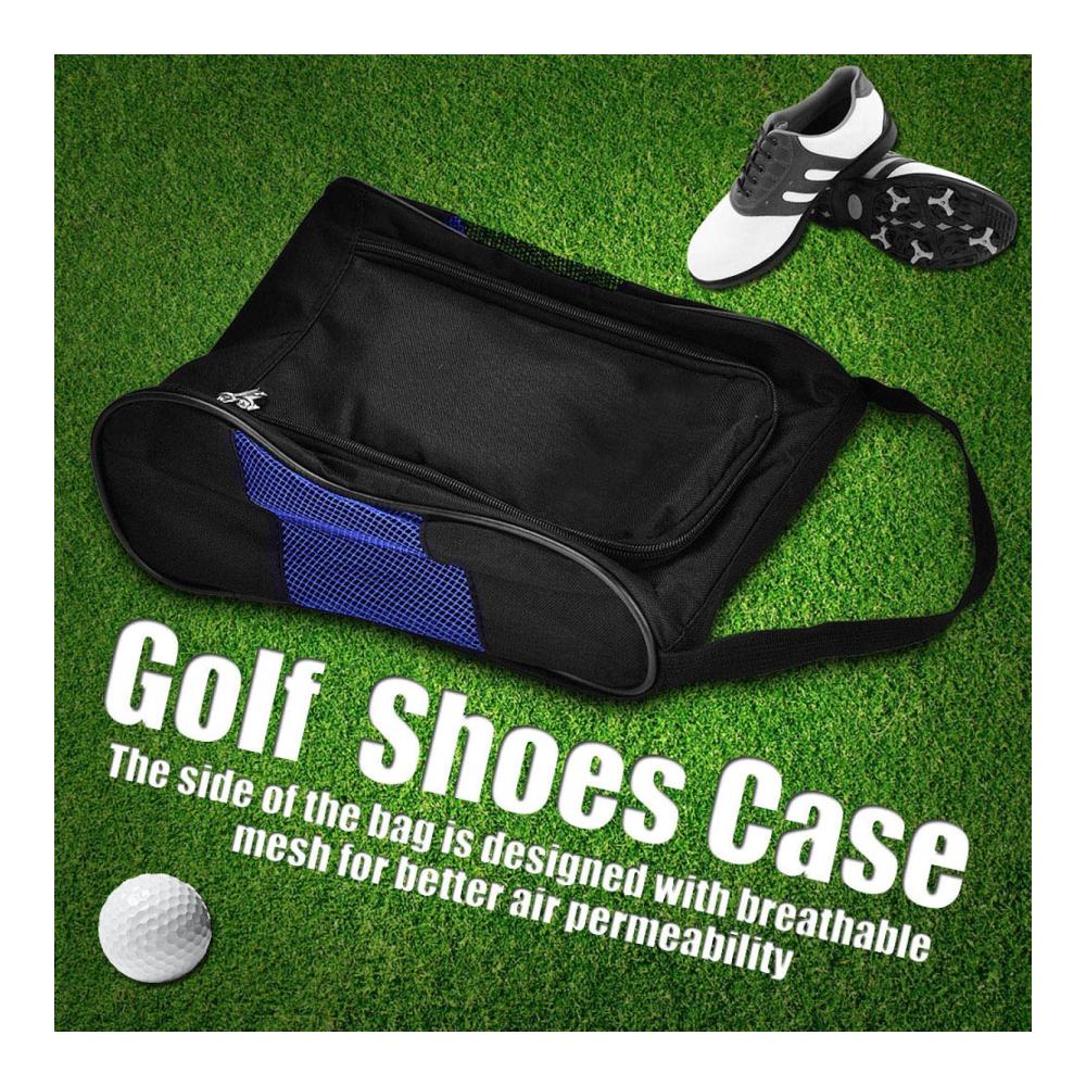 Golfschuh Tasche mit Belüftung – Tragbare Atmungsaktive Aufbewahrungstasche für Sportschuhe (2 Farben