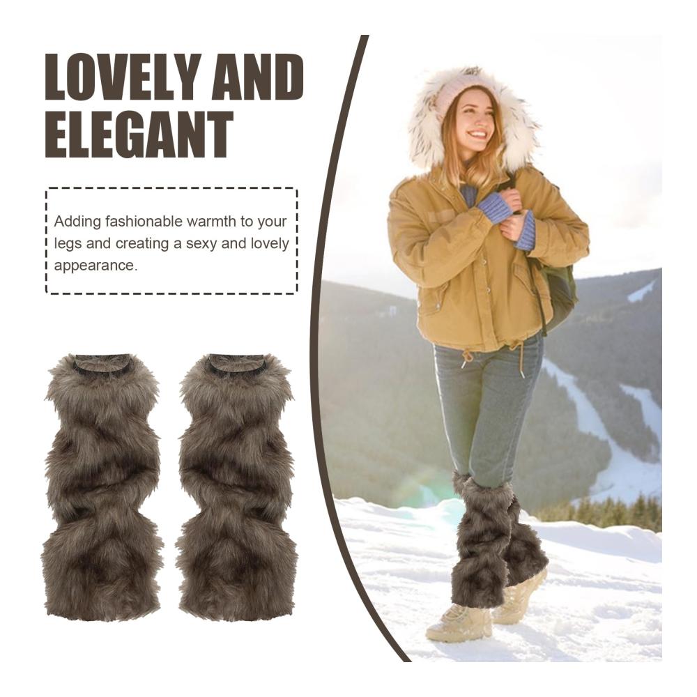 Flauschige Damen-Beinwärmer Stulpen für kaltes Wetter & Party-Spaß